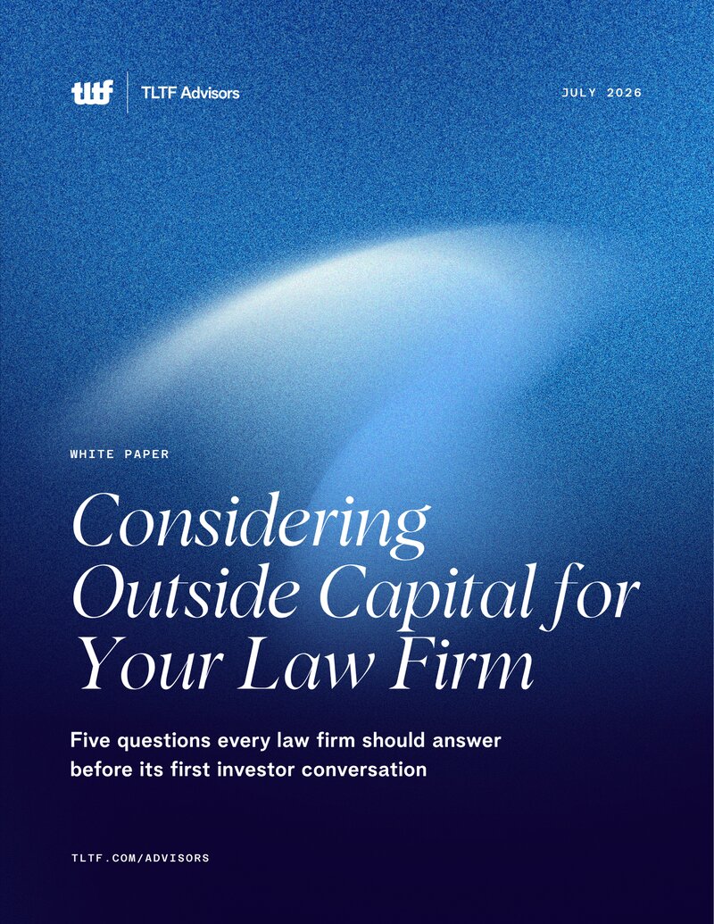 Considering Outside Capital for Your Law Firm — white paper cover